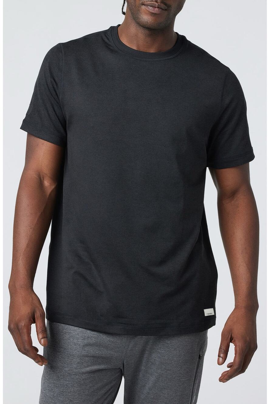 Vuori Men’s Ponto Performance T-Shirt Black Heather Size Medium